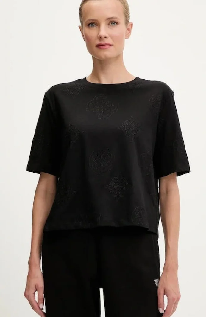 Guess Peony Kadın Çok Renkli Aktif Boxy Fit T-Shirt V5YI10I3Z14-FJ8K