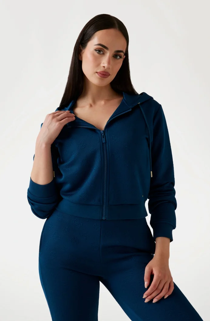 Guess Peony Kadın Yeşil Aktif  Eşofman Üstü  V5YQ06KBSL2-FBBO