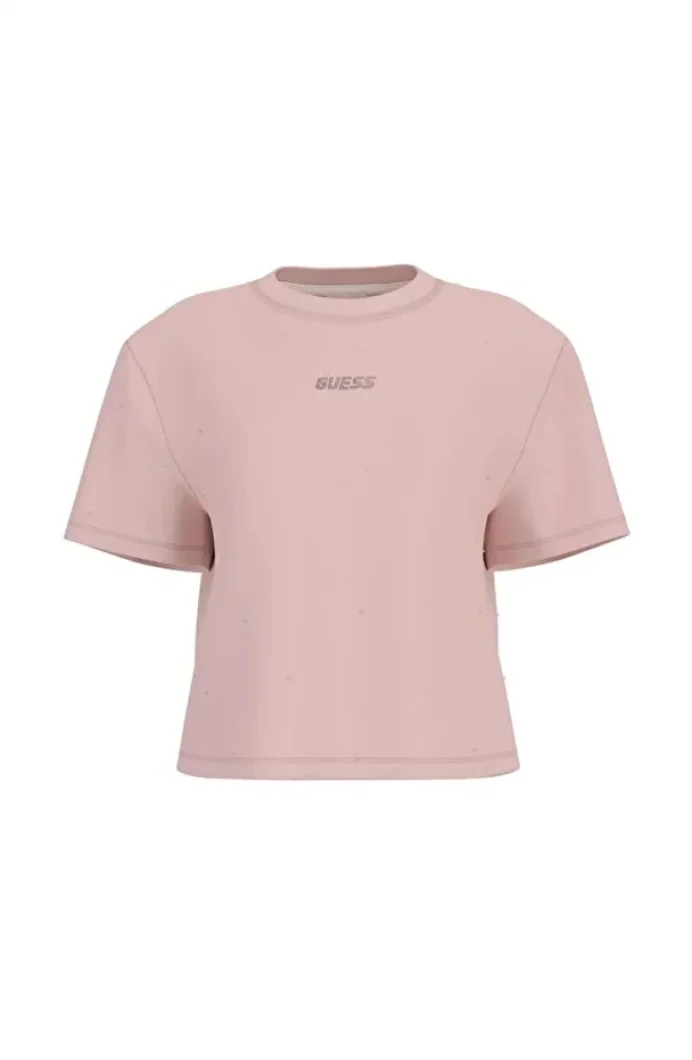 Guess Primula Kadın Pembe Aktif Boxy Fit T-Shirt V5GI00I3Z14-G6O1