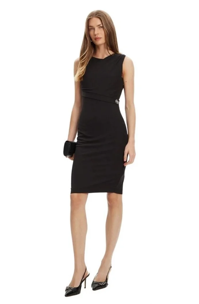 Guess Prisca Kadın Siyah Modal Karışımlı Elbise W5YK27KAQL2-JBLK