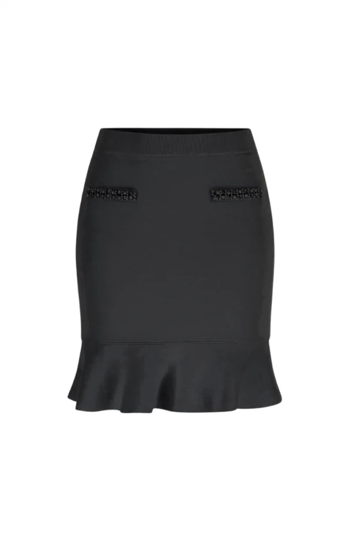 Guess Raina Triko Kadın Siyah Etek W6RD75Z4422-JBLK