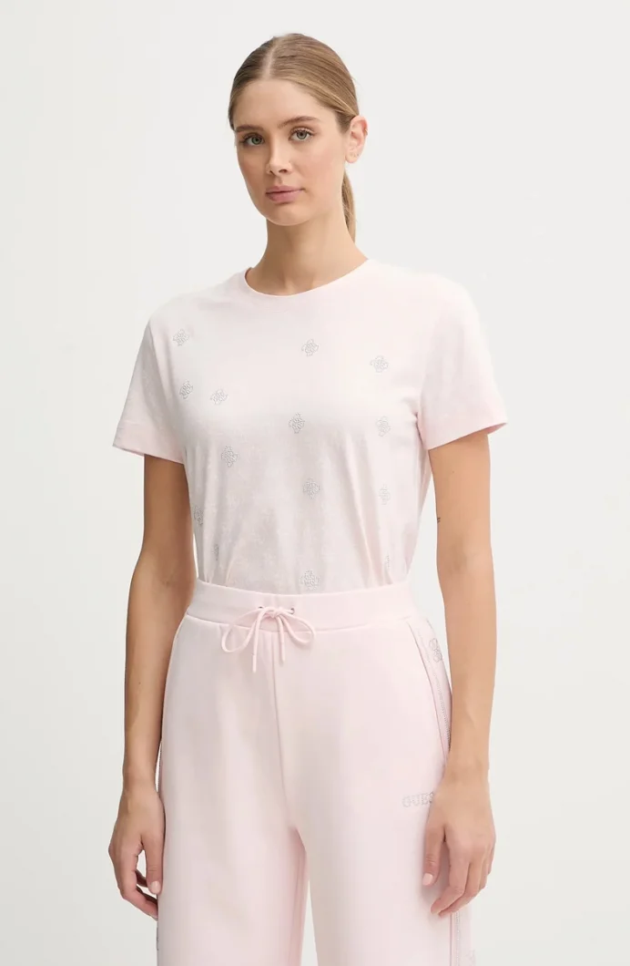 Guess Rhombus Kadın Çok Renkli Aktif Regular Fit T-Shirt V5BI14I3Z14-P6GE