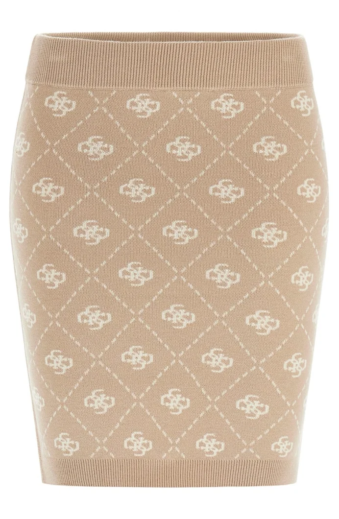 Guess Sarah 4G Triko Kadın Krem Etek W4BD0SZ3JD2-FNJS