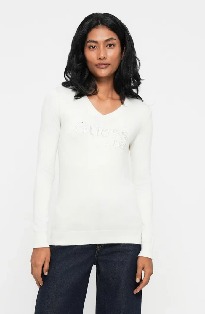 Guess Saylor Kadın Beyaz Triko W5BR41Z2NQ2-G012