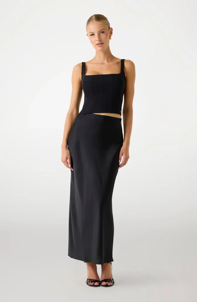 Guess Sibilla Kadın Siyah Kalem Etek W5YD55WF1T2-JBLK