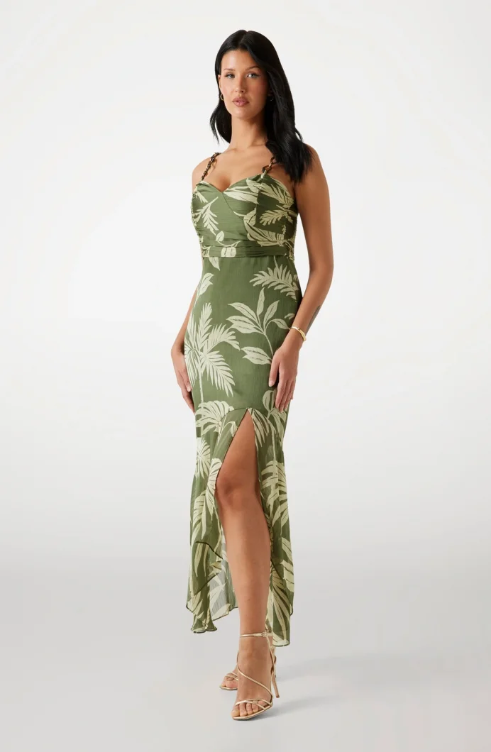 Guess Stacie Kadın Çok Renkli A Kesim Elbise W5YK64WCWF2-P8HH