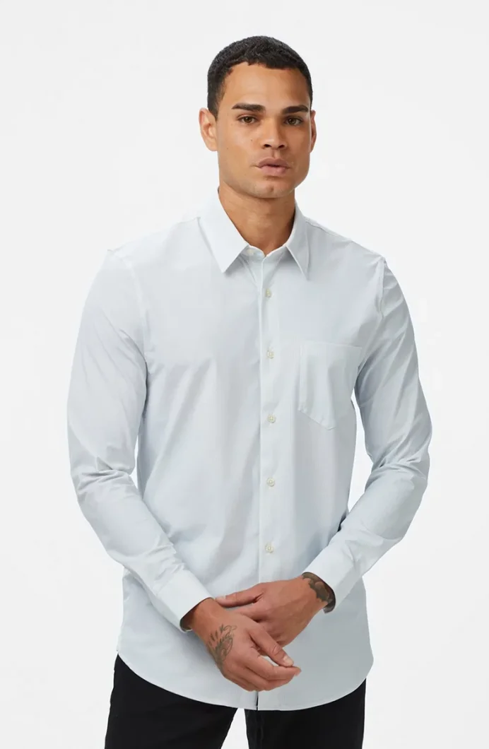 Guess Sunset Erkek Mavi Slim Fit Gömlek M4RH34WFKM0-S7AC