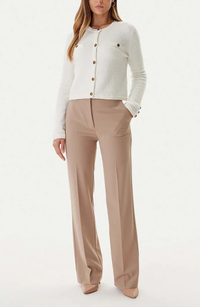 Guess Suzumi Kadın Beyaz Yün Karışımlı Triko Hırka W5BR0AZ4040-G1O6