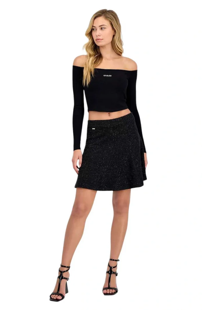 Guess Tamara Kadın Beyaz Flare Fit Etek W5YD54KCXO2-FJ5N