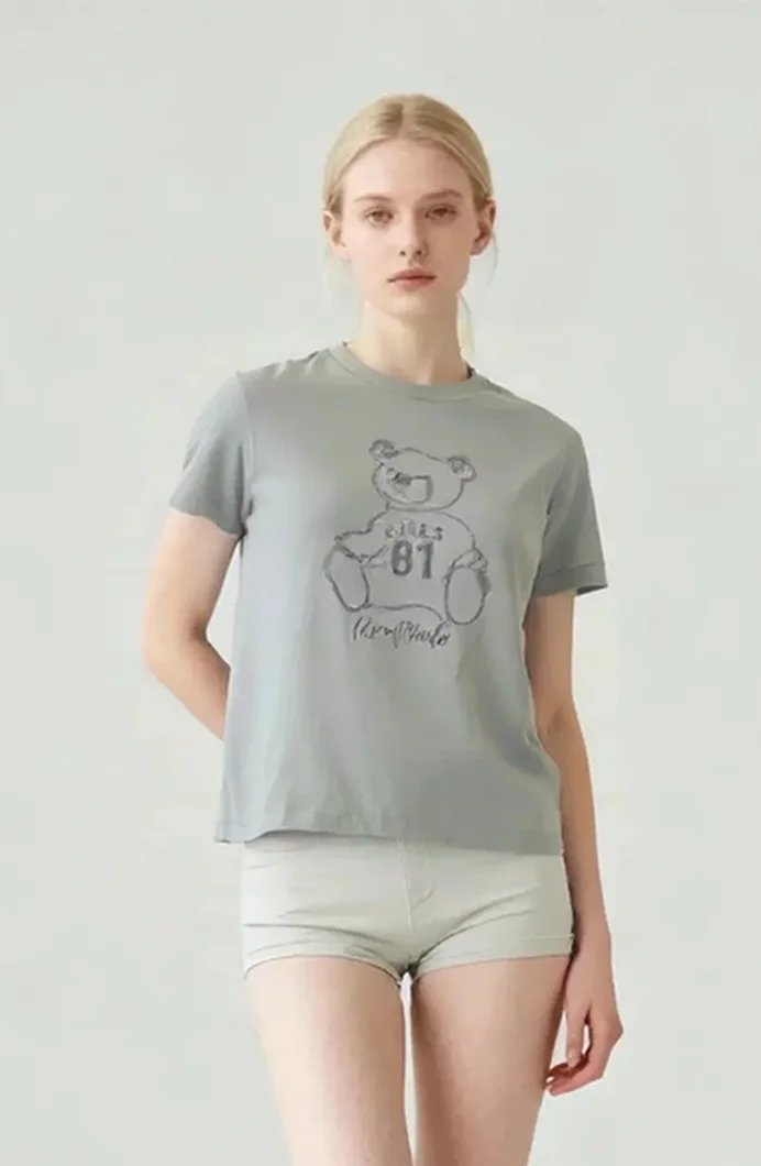 Guess Unique Kadın Çok Renkli Aktif Regular Fit T-Shirt V5BI16K8FQ4-A92C