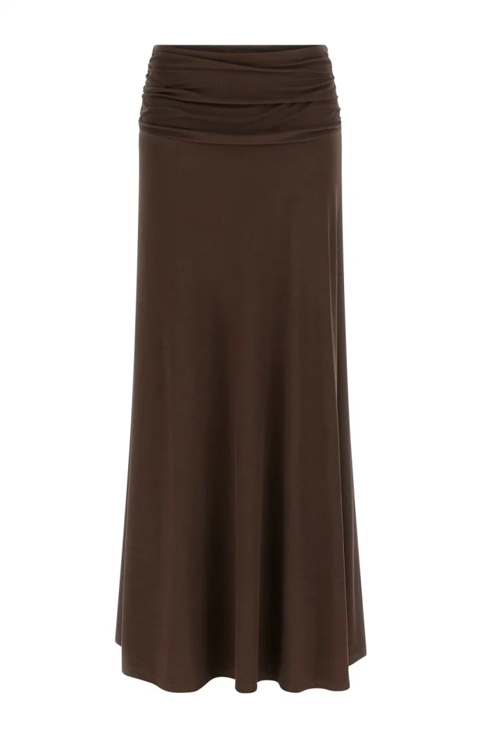 Guess Uzun Milena Taşlı Kadın Kahverengi Etek W6RD58KAQL2-G1EA