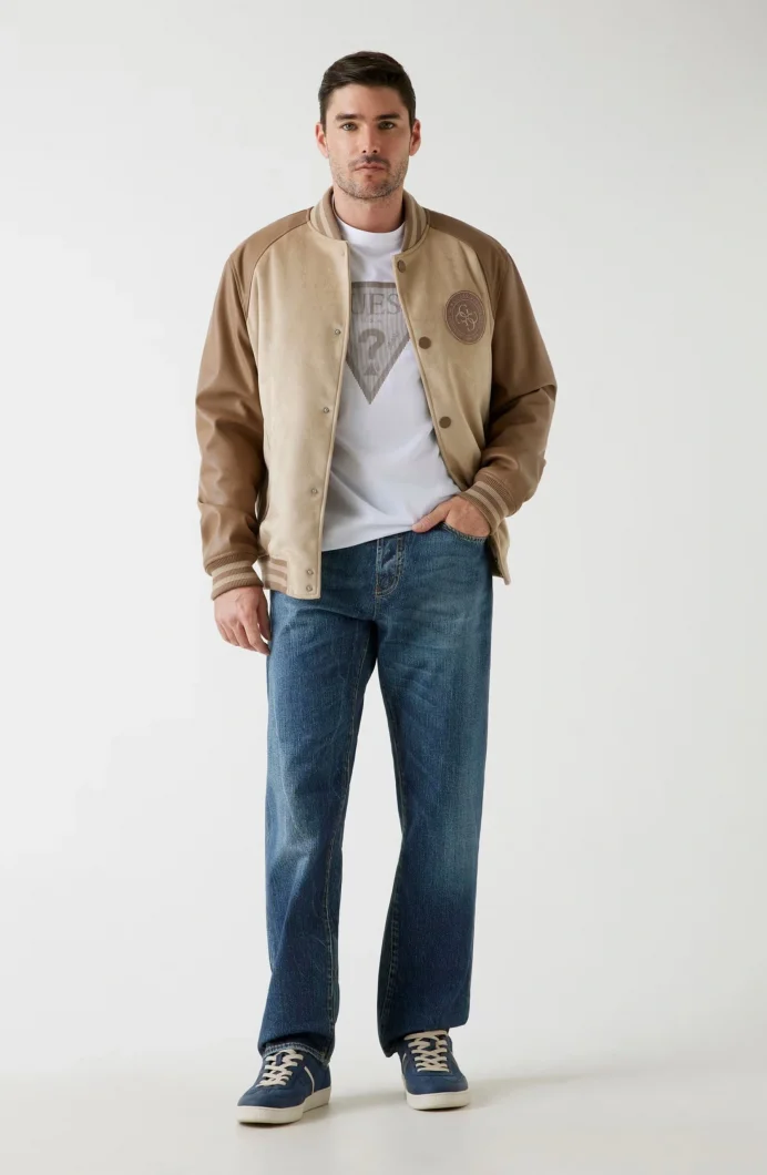 Guess Varsity Erkek Çok Renkli Bomber Ceket M5BL2BK1062-FN47