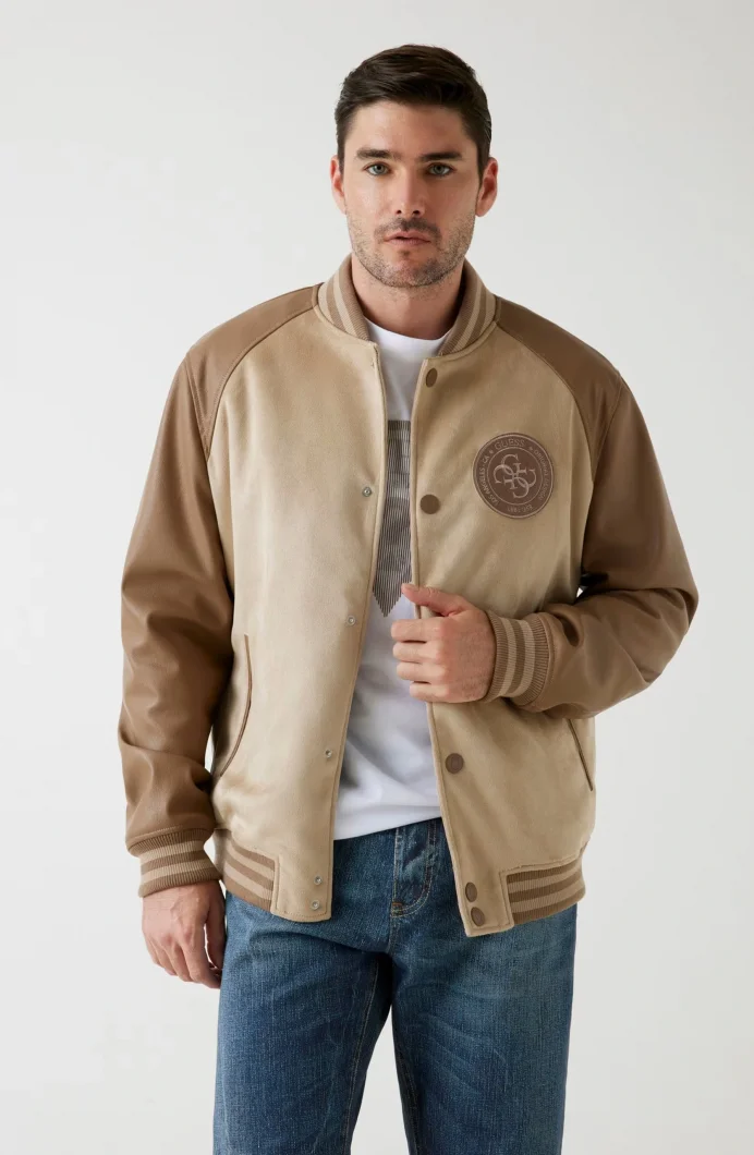 Guess Varsity Erkek Çok Renkli Bomber Ceket M5BL2BK1062-FN47