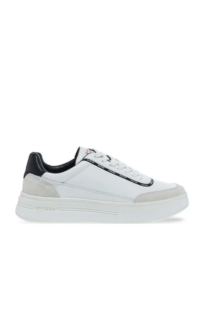 Guess Winno Erkek Beyaz Deri Sneaker FMTWI3ELE12-WHITE