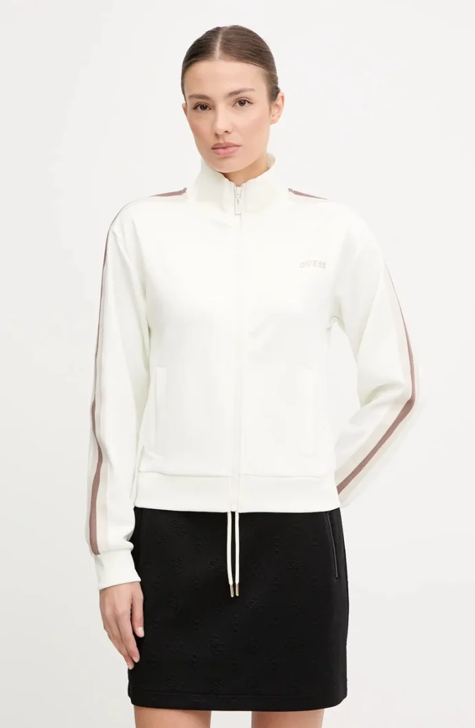 Guess Yarrow Kadın Krem Aktif Scuba Eşofman Üstü V5GQ18KCRU2-A10F