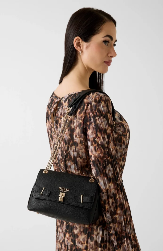 Guess Yesba Dönüştürülebilir Çapraz Askılı Kadın Siyah Omuz Çantası HWBG7833210-BLA