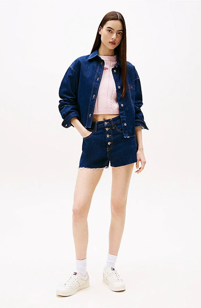 Tommy Hilfiger HOT PANT BF BI9056 Kadın  Şort DW0DW200941BK