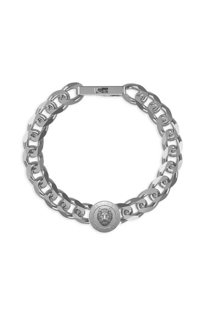 Guess Erkek Metalik Gri Bileklik JGUJUMB01309JWSTS