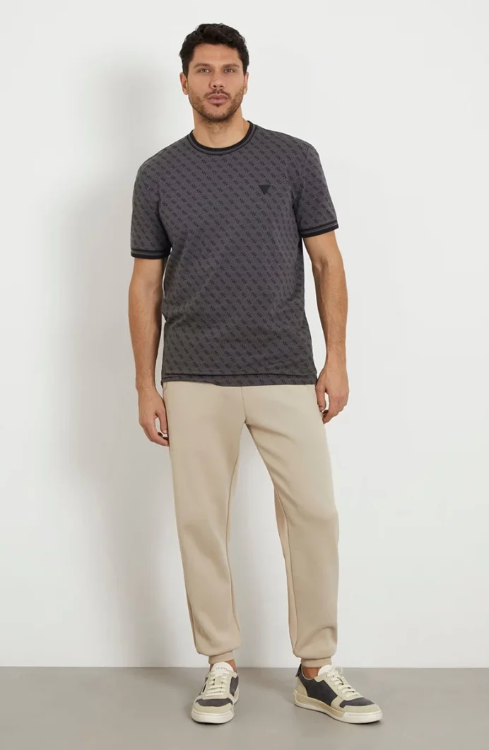 Guess Marshall Erkek Siyah Aktif Regular Fit T-Shirt Z2YI05J1314-P9NP