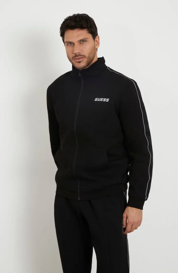 Guess Mickey Erkek Siyah Aktif Sweatshirt Z2YQ10KB3P2-JBLK