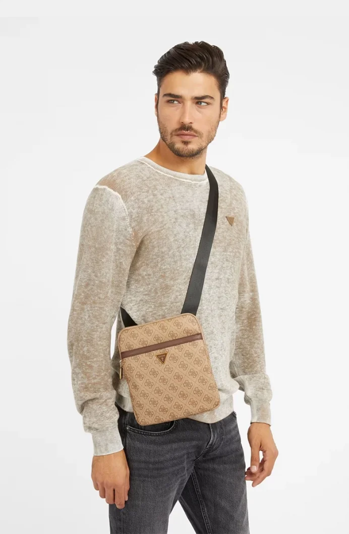 Guess Torino Erkek Bej/Kahverengi Çapraz Askılı Çanta HMEVZLP2223-BBO