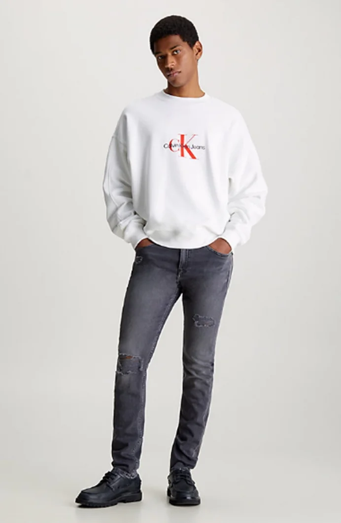 Calvin Klein SLIM TAPER Erkek Denim Jeans J30J324835-1BY