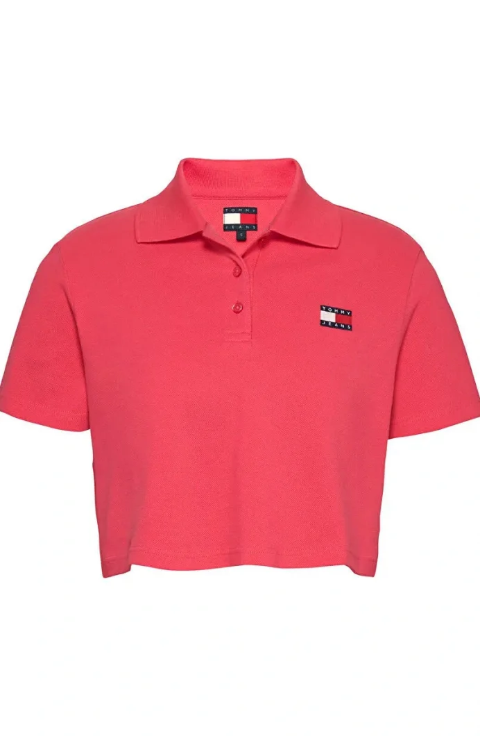 Tommy Hilfiger TJW CRP BADGE SS POLO Kadın  T-shirt DW0DW21363XI2
