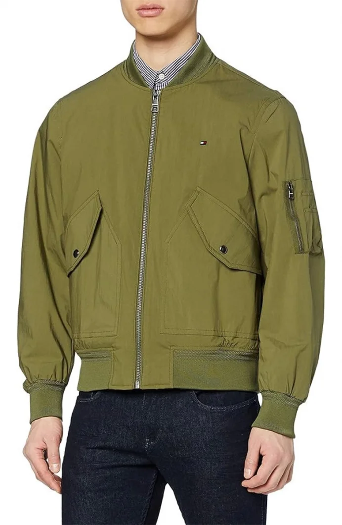 Tommy Hilfiger AUTHENTIC BOMBER Erkek YEŞİL Ceket MW0MW36592MSH