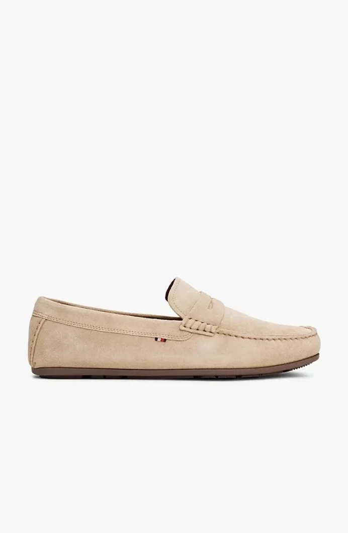 Tommy Hilfiger CASUAL HILFIGER SUEDE DRIVER Erkek  Loafer FM0FM049980F7