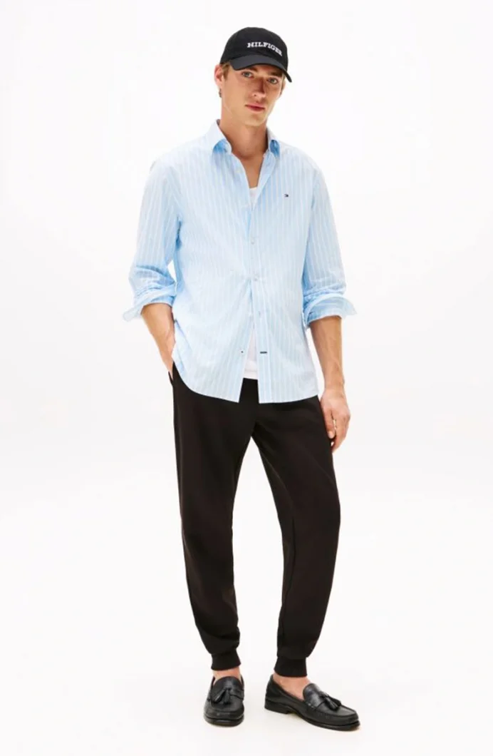 Tommy Hilfiger Erkek Klasik In Techno Siyah Eşofman Altı MW0MW37242BDS