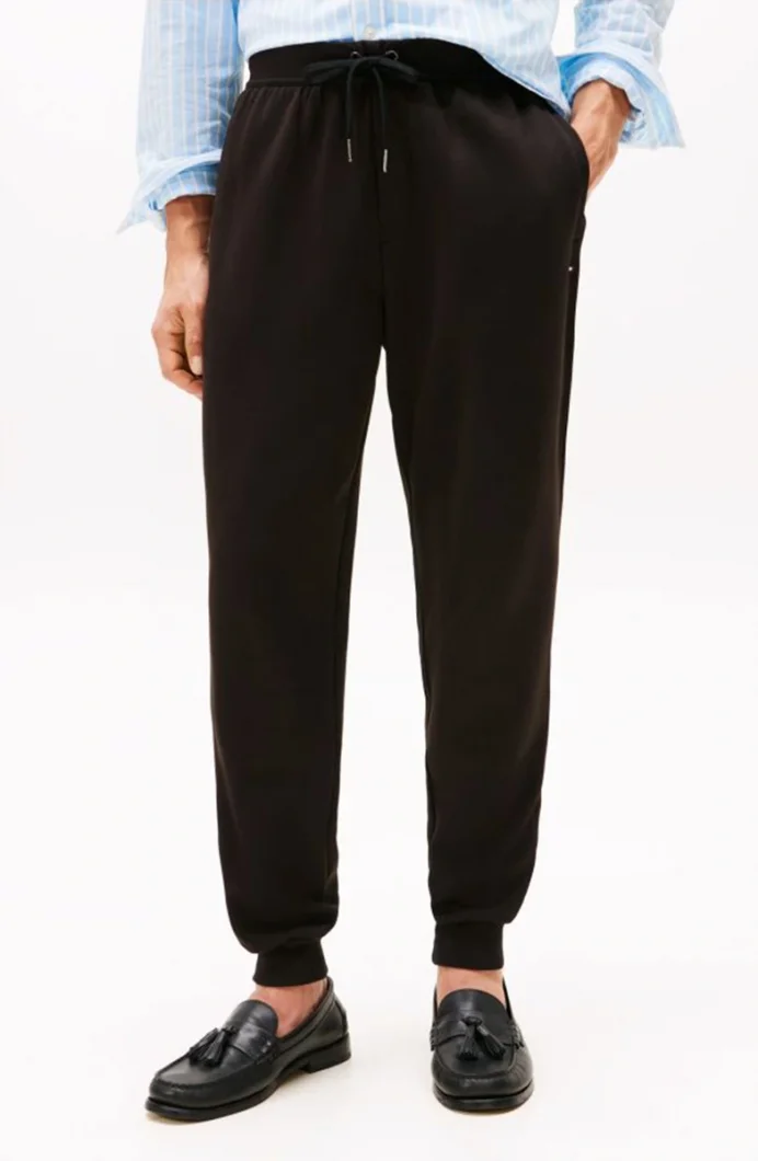 Tommy Hilfiger Erkek Klasik In Techno Siyah Eşofman Altı MW0MW37242BDS