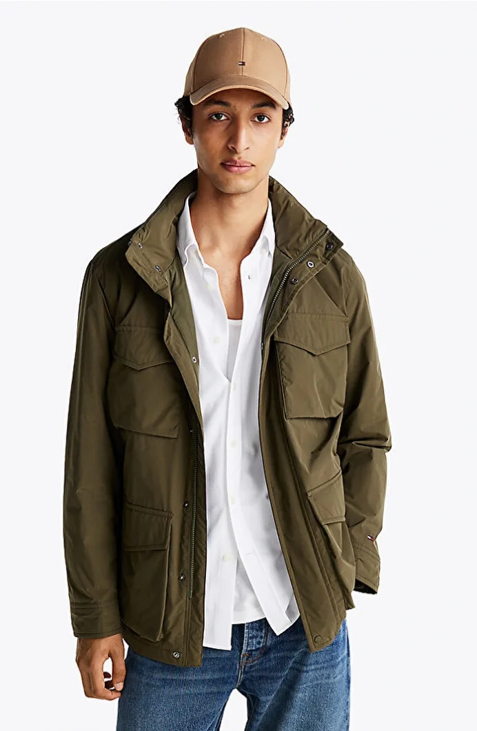 Tommy Hilfiger LW PACKABLE FIELD JACKET Erkek yeşil Ceket MW0MW37632RBN