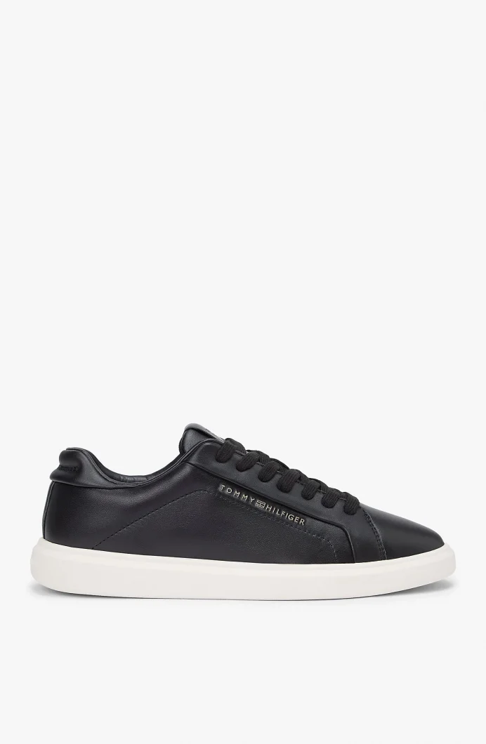 Tommy Hilfiger Icon Court Hafif Parlak Kadın Siyah Sneaker FW0FW08949BDS