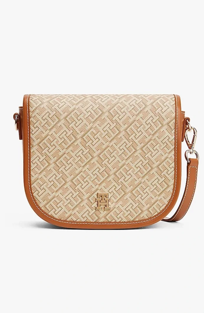 Tommy Hilfiger TH MONOPLAY LEATHER SADDLE BAG Kadın  Çapraz Çanta AW0AW17414RBT