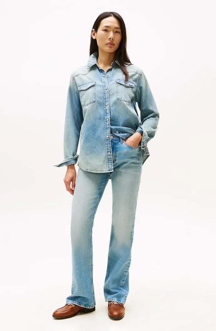 Tommy Hilfiger Lex Denim İspanyol Paça Kadın Jeans WW0WW456821A4