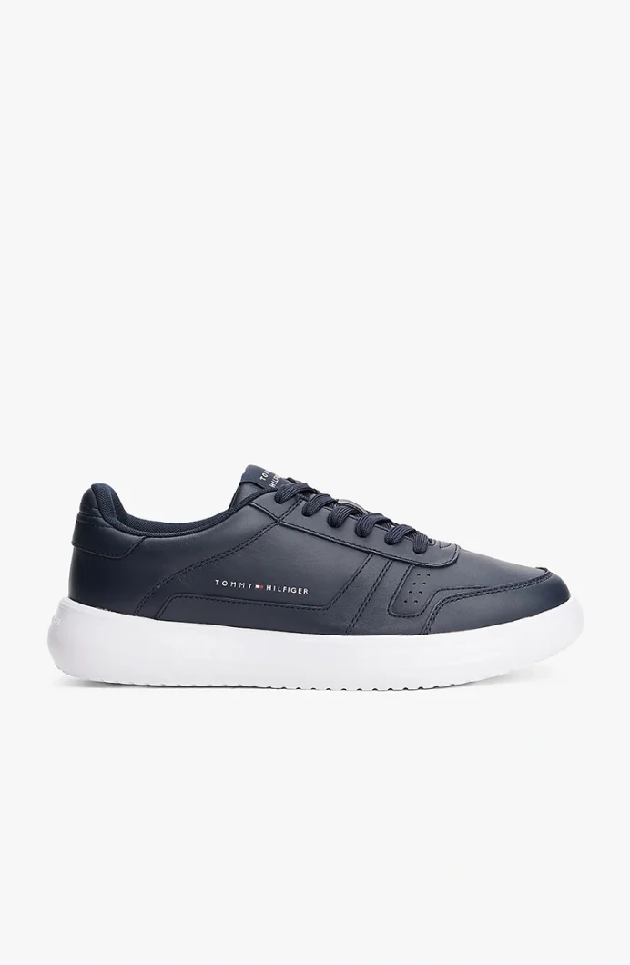 Tommy Hilfiger Modern Hafif Tabanlı Deri Erkek  Mavi Sneaker FM0FM05529DW5