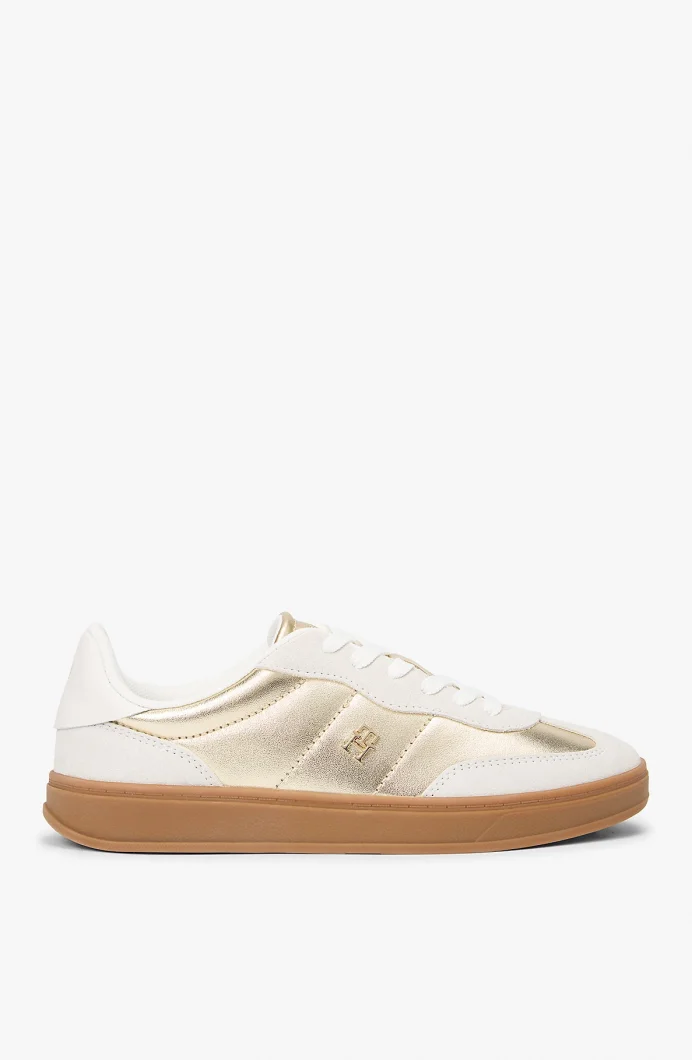 Tommy Hilfiger MU Jackie Metalik Kadın Gold Sneaker FW0FW090260HT