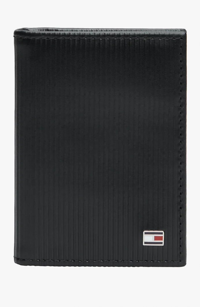 Tommy Hilfiger TH Flag İkiye Katlanır Erkek Siyah Cüzdan AM0AM13967BDS