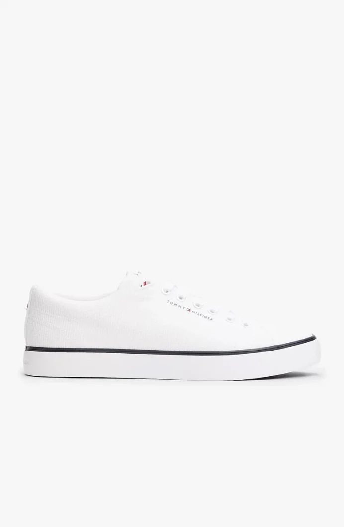 Tommy Hilfiger TH HI VULC CORE LOW II MESH Erkek Beyaz Sneaker FM0FM05513YBS