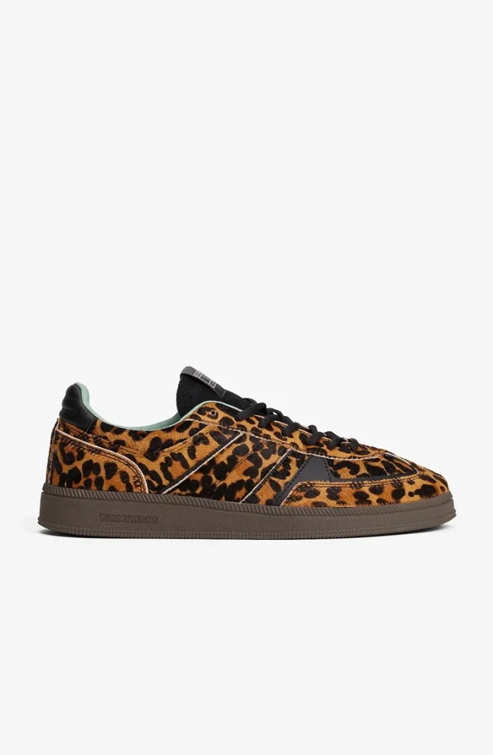 Tommy Hilfiger The Greenwich Edge Leopar Desenli Kadın Sneaker EN0EN029040K7