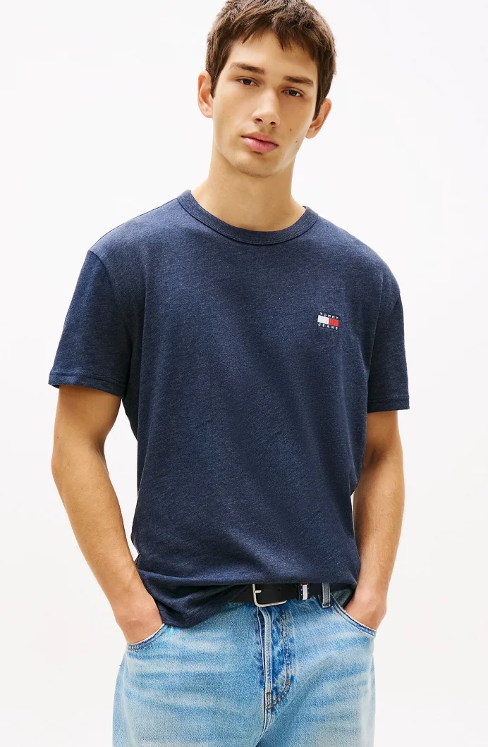 Tommy Hilfiger TJM Normal Kesim Armalı Erkek Mavi T-shirt DM0DM22667C1G