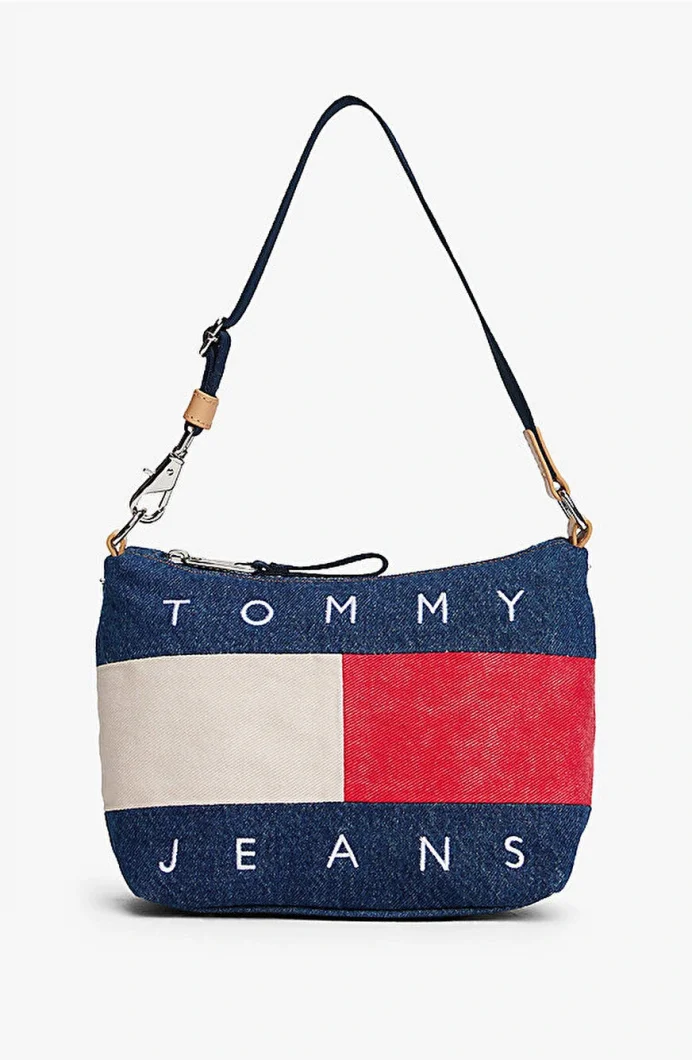 Tommy Hilfiger TJW Arşiv Denim Omuz Kadın Mavi Omuz Çantası AW0AW182131AF
