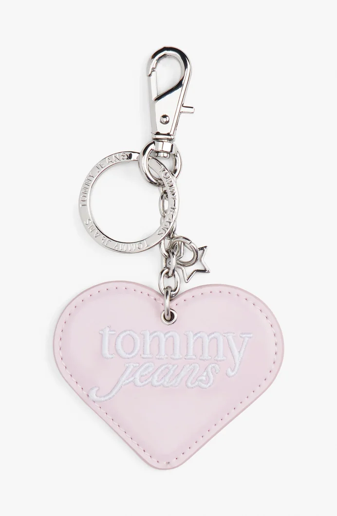 Tommy Hilfiger TJW PU Kalp Şekilli Anahtarlık Kadın Pembe Anahtarlık AW0AW18269TON