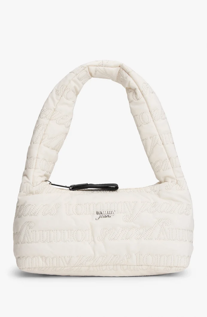 Tommy Hilfiger TJW Urban Tamamı Baskılı Omuz Kadın Beyaz Omuz Çantası AW0AW17880YBI