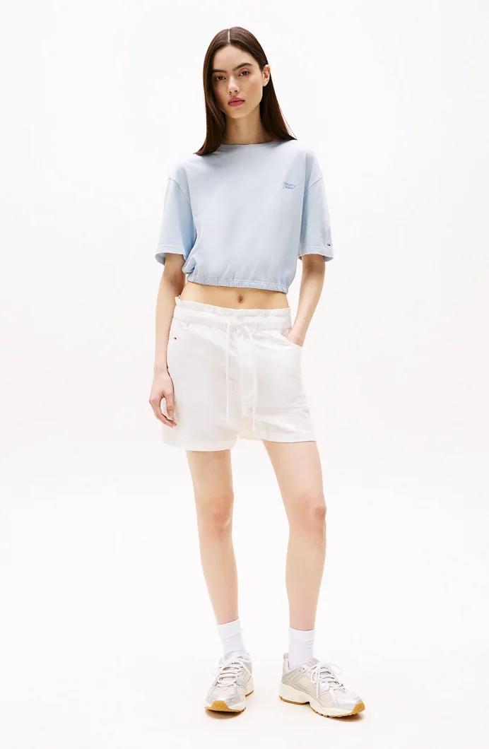 Tommy Hilfiger TJW COTTON LINEN SHORT Kadın  Şort DW0DW20360YBL