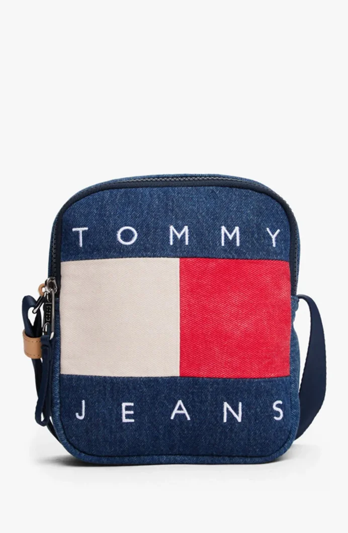 Tommy Hilfiger TJM Archive Denim Reporter Erkek Mavi Çanta AM0AM138141AF