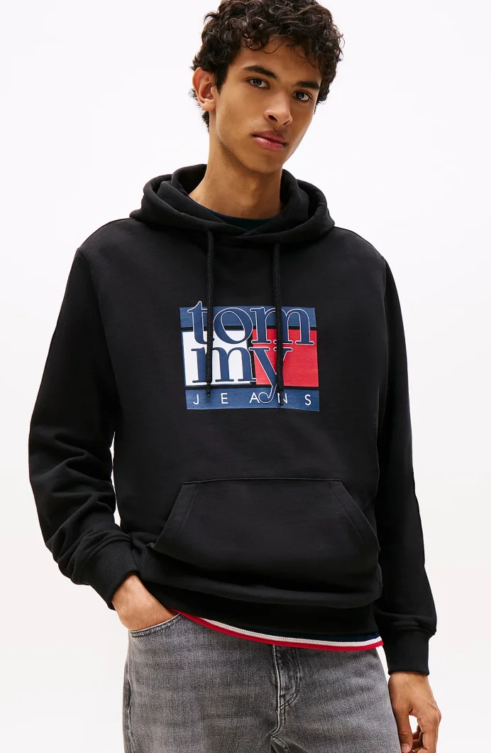 Tommy Hilfiger TJM Normal Kesim RWB Bayrak Desenli Erkek Sweatshirt DM0DM22092BDS