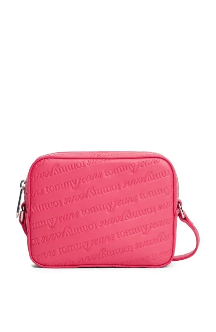 Tommy Hilfiger TJW Must Tamamı Baskılı Kamera Kadın Kırmızı Çanta AW0AW17865XI5