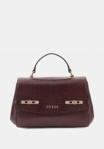 Guess Melinda Üstten Saplı Kapaklı Kadın Bordo Omuz Çantası HWKL9933200-BUR