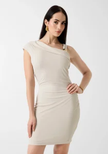 Guess Brigitte Mini Kadın Krem Elbise W6GK23K3017-A115